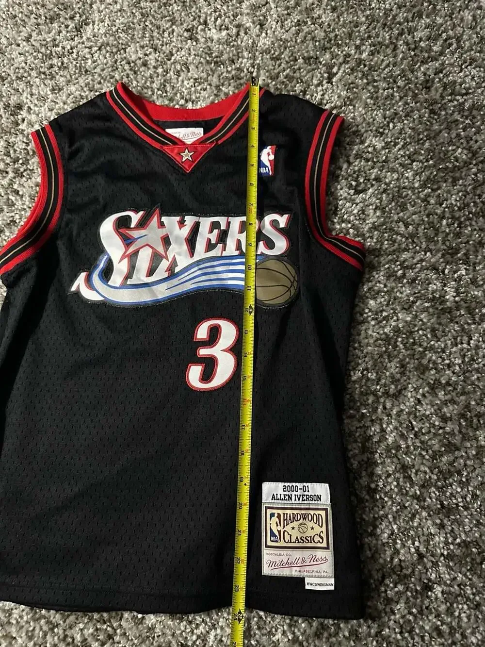 *YOUTH* Mitchell & Ness Allen Iverson Philadelphia 76ers 2000-01 Hardwood Classi
